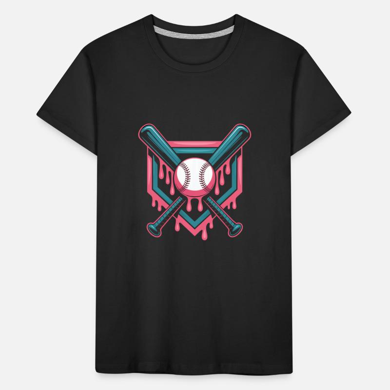 Baseball Eis Baseballschläger Kinder Premium Bio T-Shirt