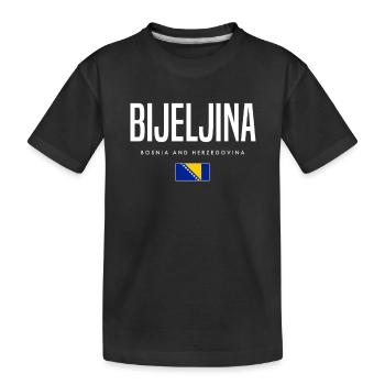 Bijeljina Bosnien und Herzegowina - Kinder Premium Bio T-Shirt - Schwarz - Vorne