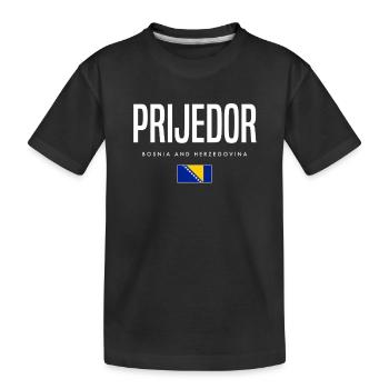 Prijedor Bosnien und Herzegowina - Kinder Premium Bio T-Shirt - Schwarz - Vorne