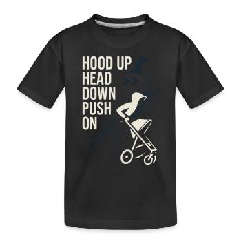 Nursery Dad Fatherhood Pride - Kids' Premium Organic T-Shirt - black - Front