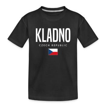 Kladno Tschechien - Kinder Premium Bio T-Shirt - Schwarz - Vorne