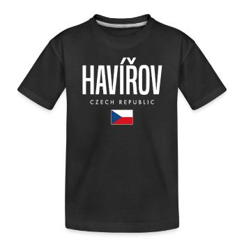 Havirov, Czech Republic - Kids' Premium Organic T-Shirt - black - Front