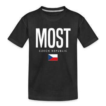 Most Tschechien - Kinder Premium Bio T-Shirt - Schwarz - Vorne
