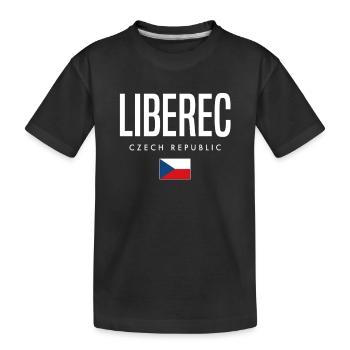 Liberec Tschechien - Kinder Premium Bio T-Shirt - Schwarz - Vorne