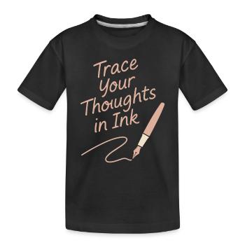 Journaling Aesthetic Creative Planer Life Writing - Kinder Premium Bio T-Shirt - Schwarz - Vorne