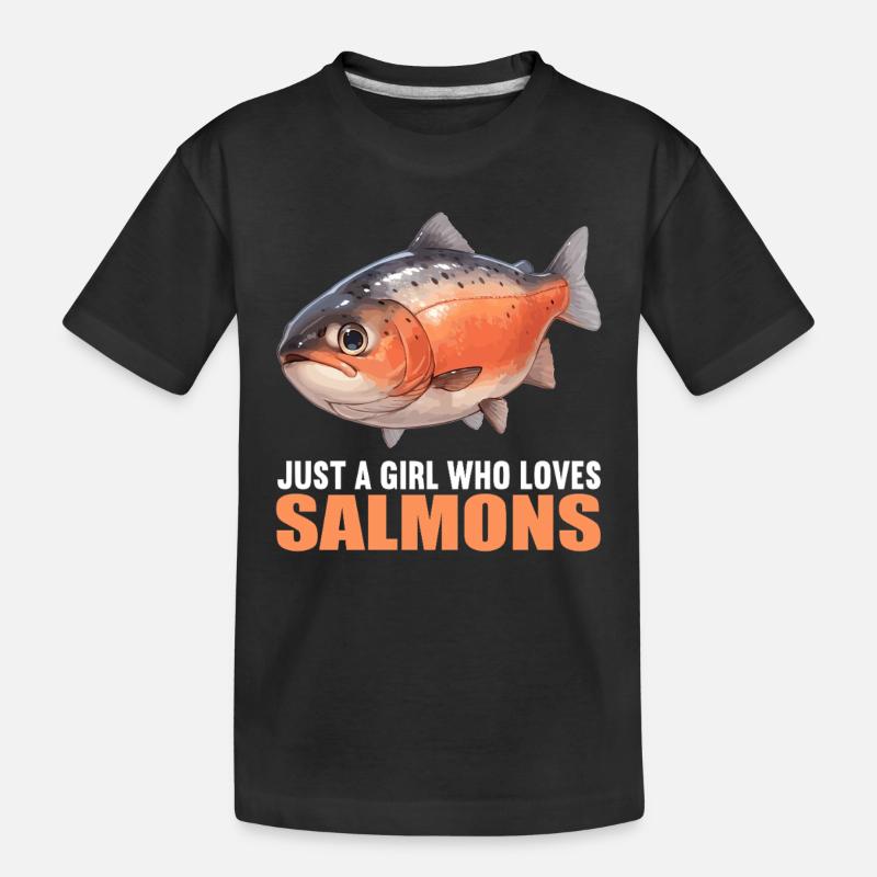Saumon Saumon - T-shirt bio Premium Enfant - noir