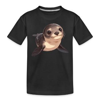 Sea Lions Sea Lion - Kids' Premium Organic T-Shirt - black - Front