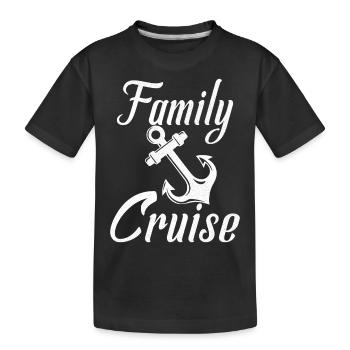 Croisière en famille Vacances - T-shirt bio Premium Enfant - noir - Devant