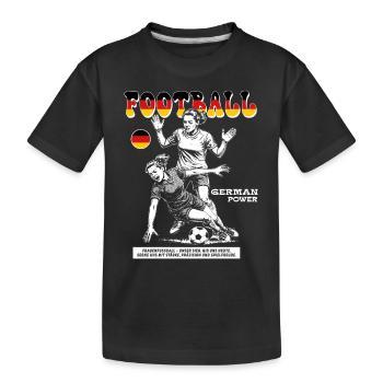 Germany Fußballspielerin Shirt: Foul mit Ansage - Kinder Premium Bio T-Shirt - Schwarz - Vorne