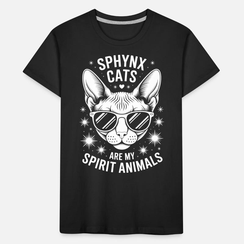 Sphynx Katze Spruch Lustiges Sphynx Katze Geschenk Kinder Premium Bio T-Shirt