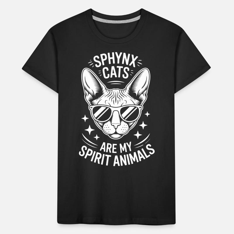 Sphynx Katze Spruch Lustiges Sphynx Katze Geschenk Kinder Premium Bio T-Shirt