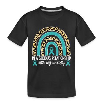 Trouble anxieux Trouble anxieux - T-shirt bio Premium Enfant - noir - Devant