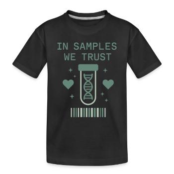 Technicien de laboratoire clinique Science diagnostique Nerd des données - T-shirt bio Premium Enfant - noir - Devant