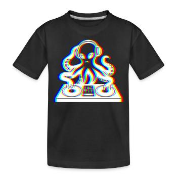 Kraken Glitch – Ta Bande Son! - T-shirt bio Premium Enfant - noir - Devant