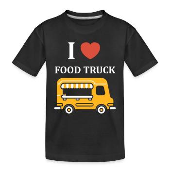 Food truck - T-shirt bio Premium Enfant - noir - Devant
