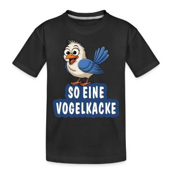SUCH A BIRD POOP - Kids' Premium Organic T-Shirt - black - Front