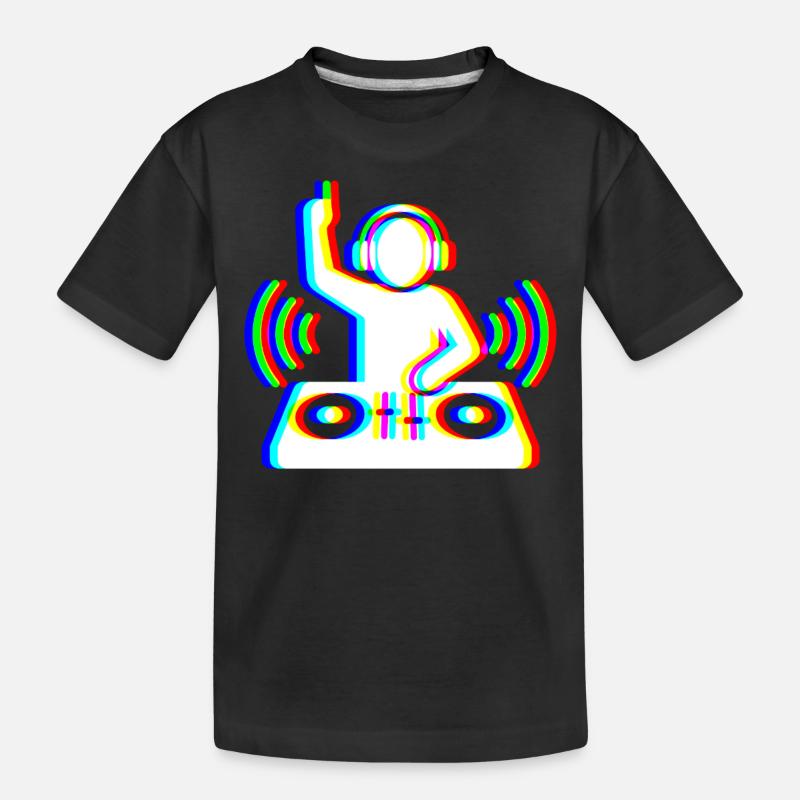 Glitch DJ – Beat Creator - Kinder Premium Bio T-Shirt - Schwarz