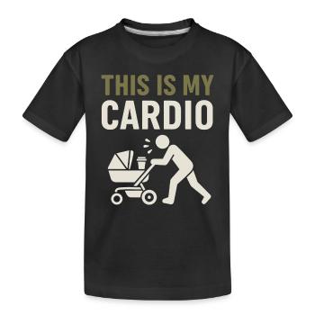 Nursery Dad Fatherhood Pride - Kids' Premium Organic T-Shirt - black - Front