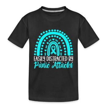 Trouble anxieux Trouble anxieux - T-shirt bio Premium Enfant - noir - Devant
