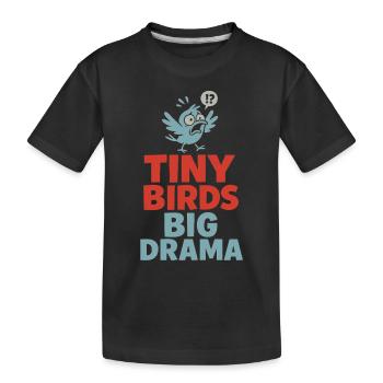 Bird Reha Avian Rescue Wildlife Hospital - Kinder Premium Bio T-Shirt - Schwarz - Vorne