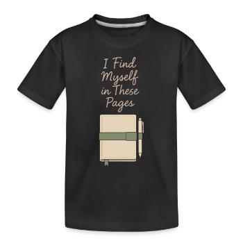 Journaling Aesthetic Creative Planer Life Writing - Kinder Premium Bio T-Shirt - Schwarz - Vorne