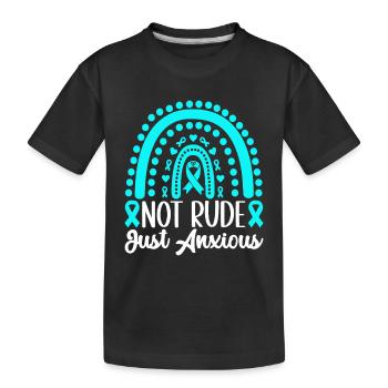 Trouble anxieux Trouble anxieux - T-shirt bio Premium Enfant - noir - Devant