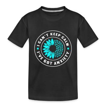 Trouble anxieux Trouble anxieux - T-shirt bio Premium Enfant - noir - Devant