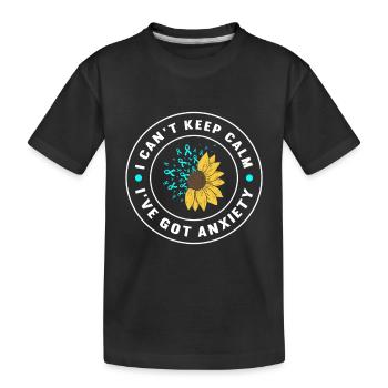 Trouble anxieux Trouble anxieux - T-shirt bio Premium Enfant - noir - Devant