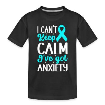 Trouble anxieux Trouble anxieux - T-shirt bio Premium Enfant - noir - Devant