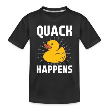 canards en caoutchouc cadeau jaune canard coin-coin se produit - T-shirt bio Premium Enfant - noir - Devant