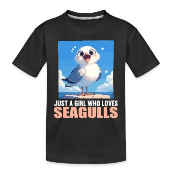 Mouettes Mouette - T-shirt bio Premium Enfant - noir - Devant