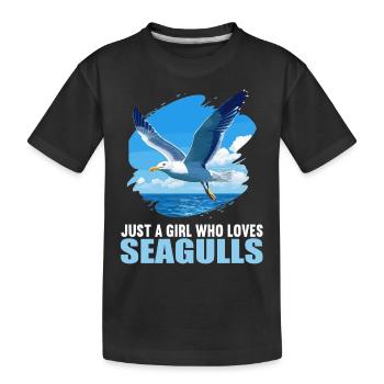 Mouettes Mouette - T-shirt bio Premium Enfant - noir - Devant