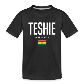 Teshie Ghana - Kinder Premium Bio T-Shirt - Schwarz - Vorne
