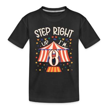 Circus Birthday Party - 8th Birthday Boy 8 Years - Kinder Premium Bio T-Shirt - Schwarz - Vorne