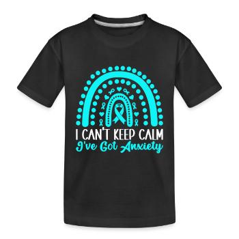 Trouble anxieux Trouble anxieux - T-shirt bio Premium Enfant - noir - Devant