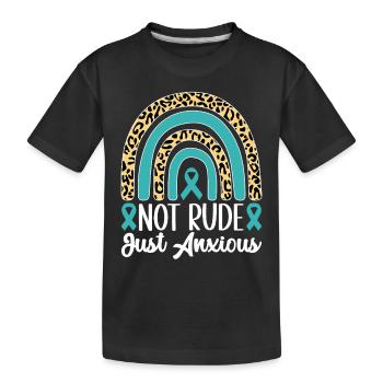 Trouble anxieux Trouble anxieux - T-shirt bio Premium Enfant - noir - Devant