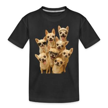 Chihuahua - Kinder Premium Bio T-Shirt - Schwarz - Vorne