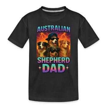 Australischer Schäferhund - Kinder Premium Bio T-Shirt - Schwarz - Vorne