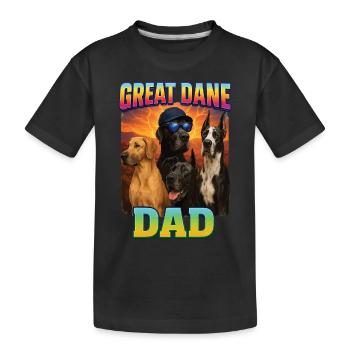 Deutsche Dogge - Kinder Premium Bio T-Shirt - Schwarz - Vorne