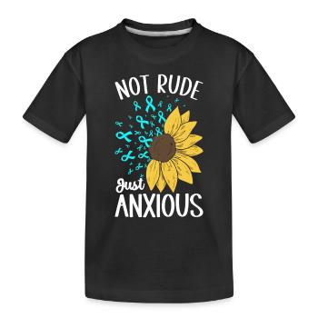 Trouble anxieux Trouble anxieux - T-shirt bio Premium Enfant - noir - Devant