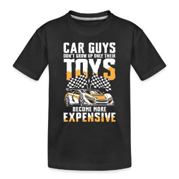 Autoliebhaber Spielzeug Wächst Nur Teurer - Kinder Premium Bio T-Shirt - Schwarz - Vorne