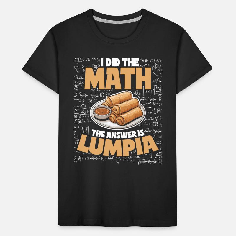Spring Rolls Lumpian Students Math Kids' Premium Organic T-Shirt