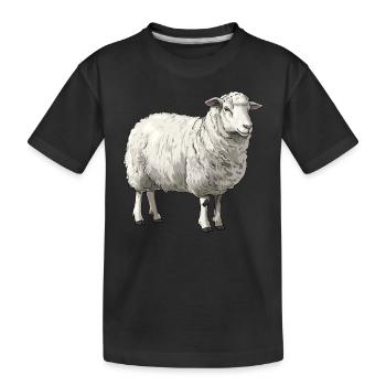 Sheep Sheep - Kids' Premium Organic T-Shirt - black - Front