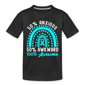 Trouble anxieux Trouble anxieux - T-shirt bio Premium Enfant - noir - Devant