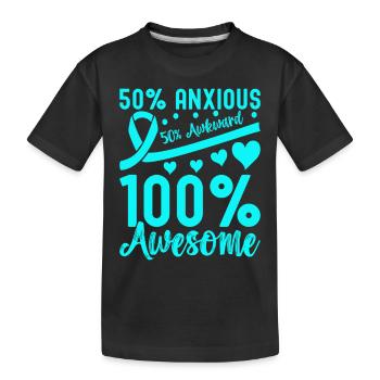 Trouble anxieux Trouble anxieux - T-shirt bio Premium Enfant - noir - Devant