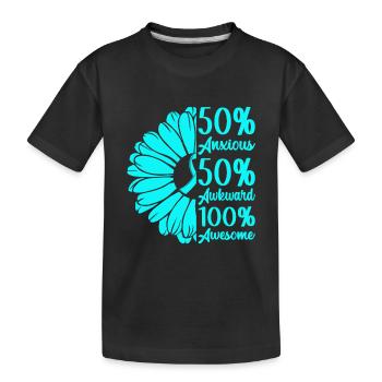 Trouble anxieux Trouble anxieux - T-shirt bio Premium Enfant - noir - Devant
