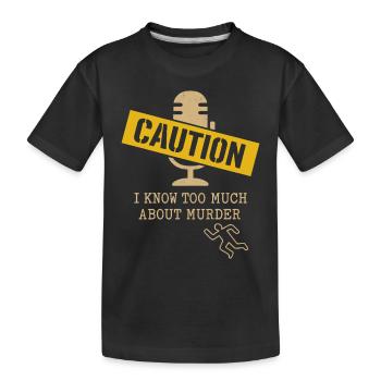 Murderino Fan Humour médico-légal - T-shirt bio Premium Enfant - noir - Devant