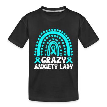Trouble anxieux Trouble anxieux - T-shirt bio Premium Enfant - noir - Devant
