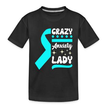 Trouble anxieux Trouble anxieux - T-shirt bio Premium Enfant - noir - Devant