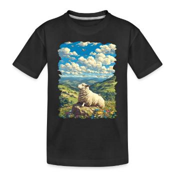 Sheep Sheep - Kids' Premium Organic T-Shirt - black - Front